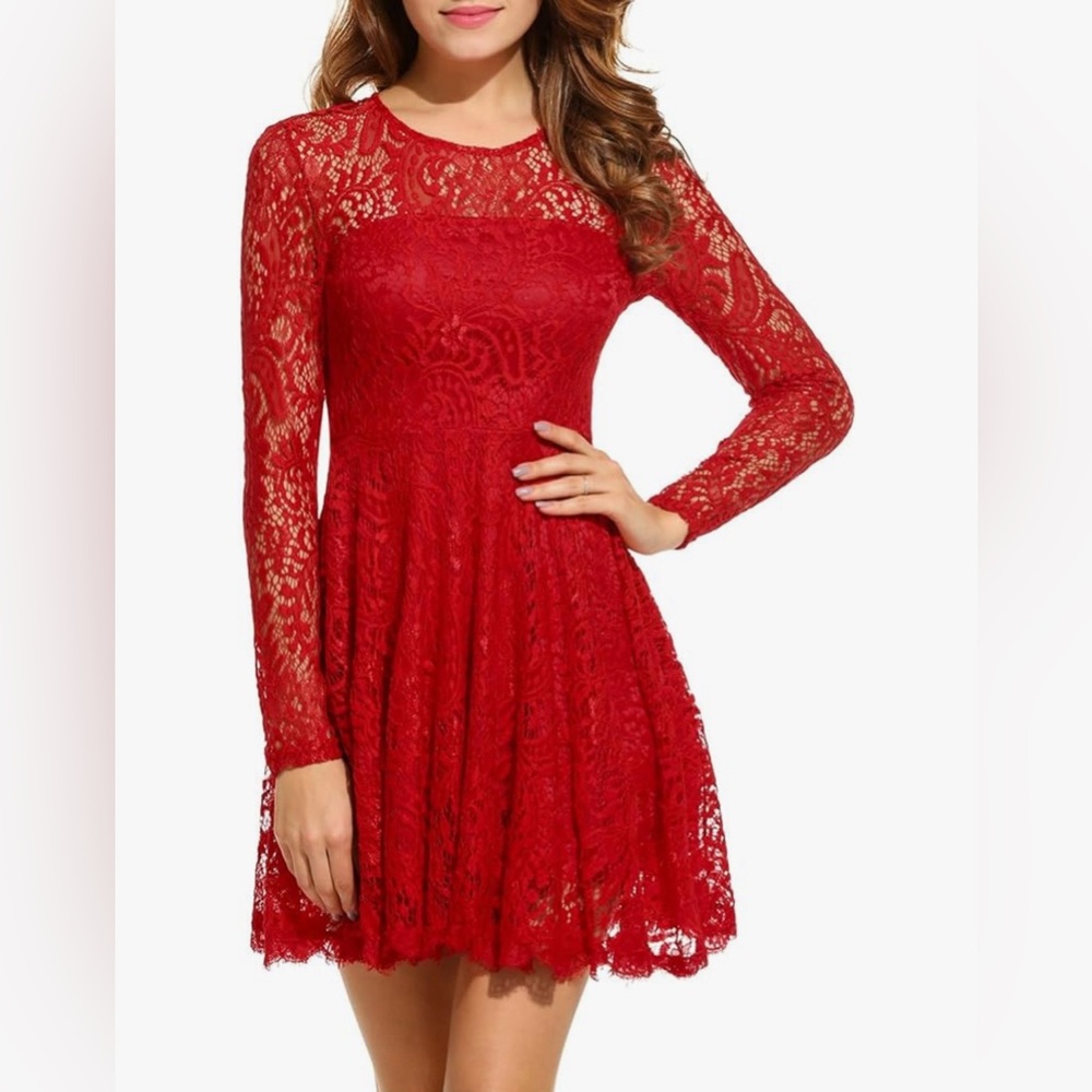 Red Lace Dress